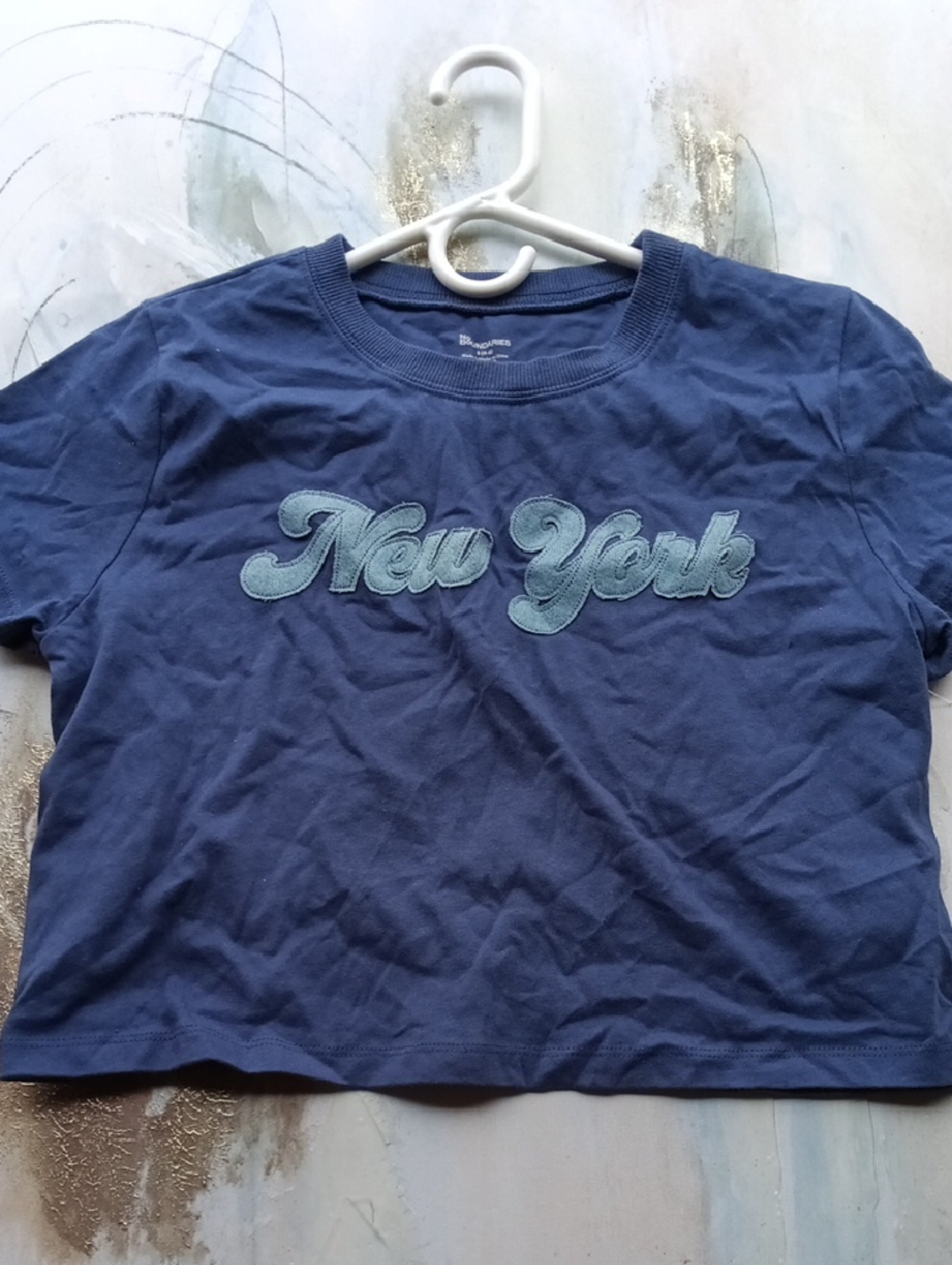 No Boundaries Navy Blue 'New York' Graphic Tee - Picture 1 of 4